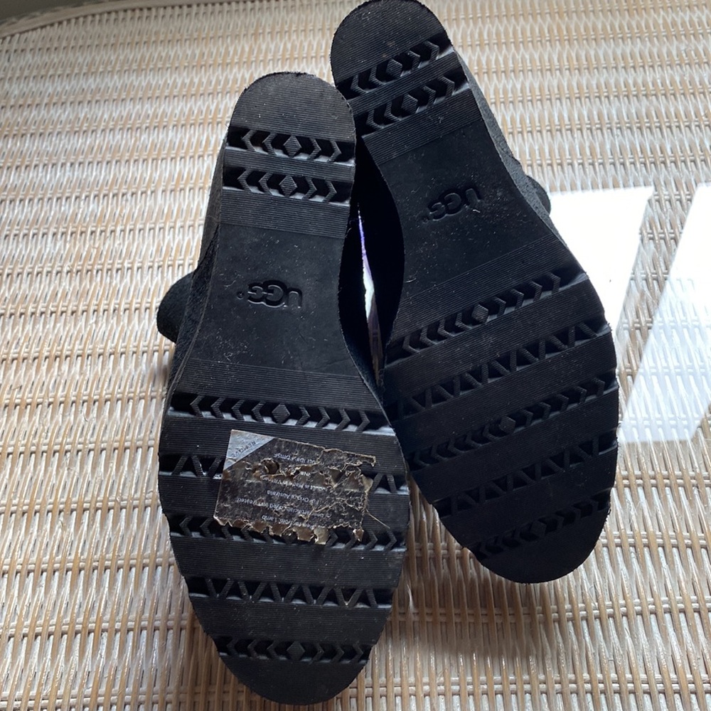UGG Black Wedge Boots - Picture 2 of 8